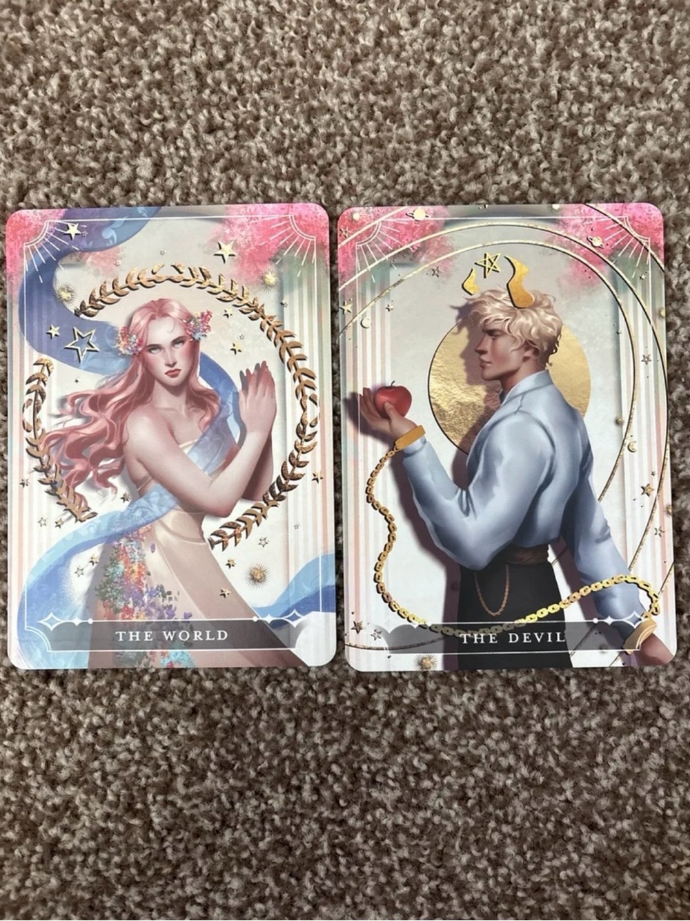fairyloot OUABH the world and the devil tarot cards